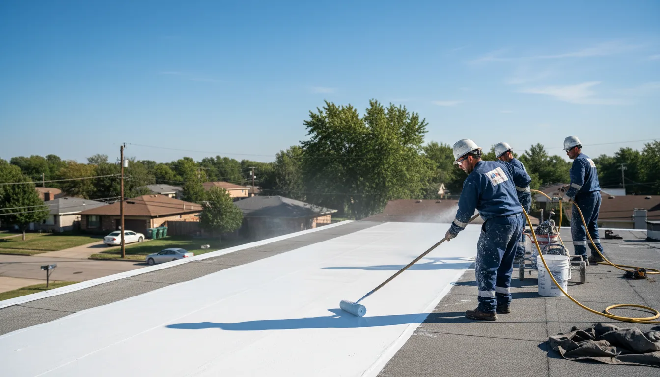 Commercial roof coating in Blue River, WI near me
